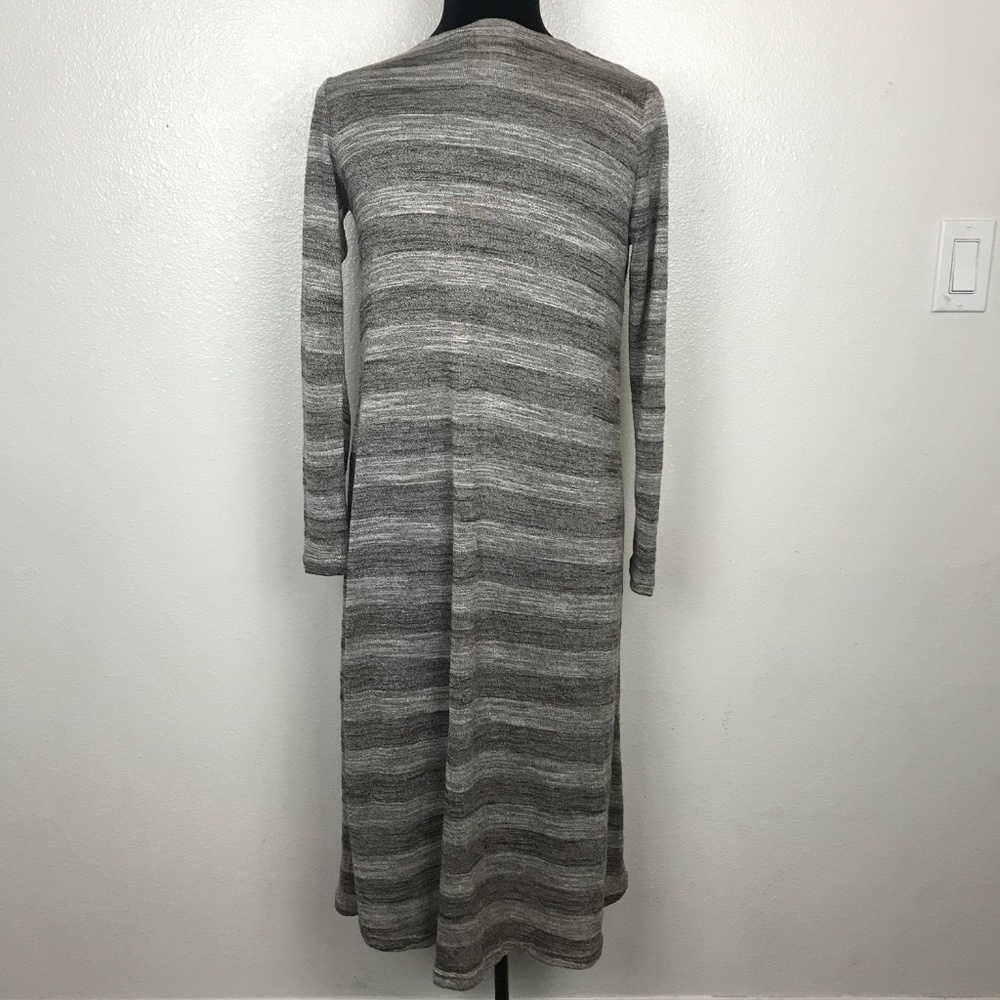 LuLaRoe Sarah Soft Beautiful Striped Duster - Picture 4 of 7